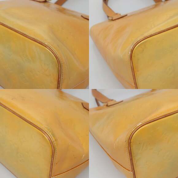 LOUIS VUITTON Monogram Vernis Houston Hand Bag Gris M91053 - Picture 10 of 12